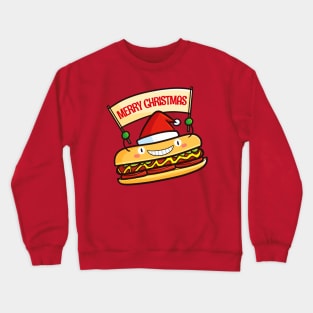 Cute christmas hot dog Crewneck Sweatshirt